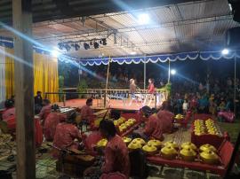 Pentas Seni Ketoprak Meriahkan Merti Dusun Jlumbang , Giripurwo